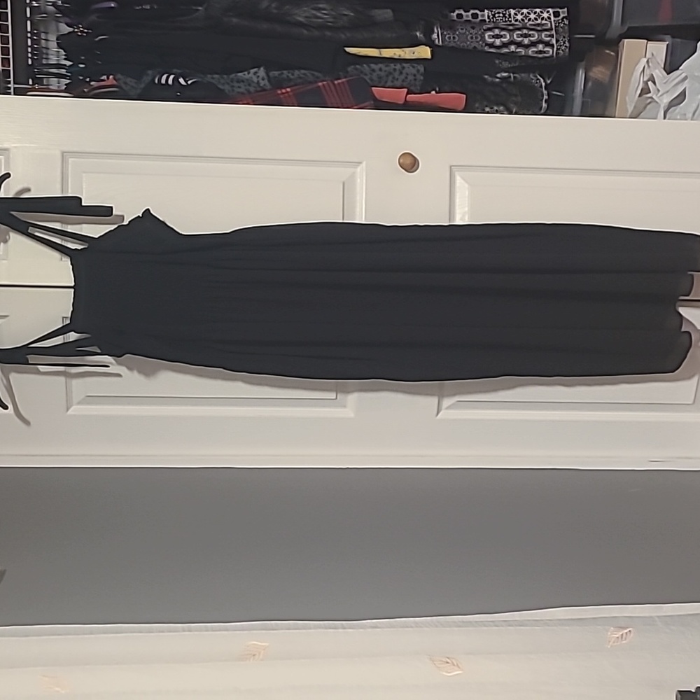 Black Tape Long Dress